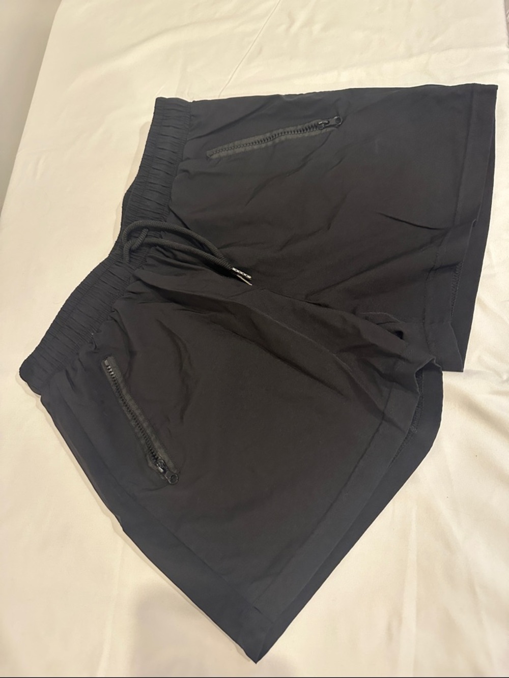 Black Athletic Drawstring Shorts